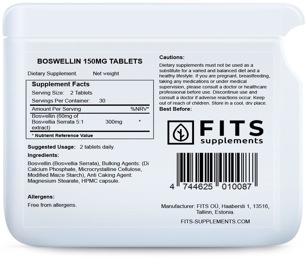 Boswellin 150mg 60 tabliet