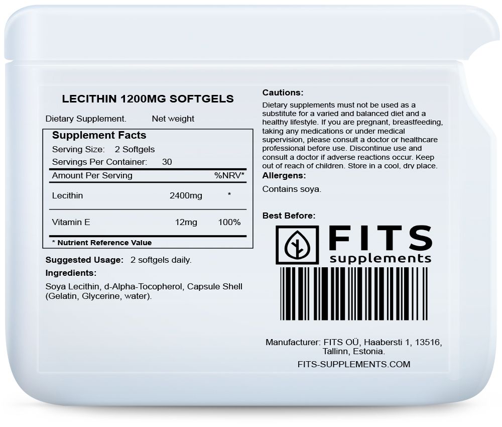 Lecitín 1200mg 60 mäkkých kapsúl