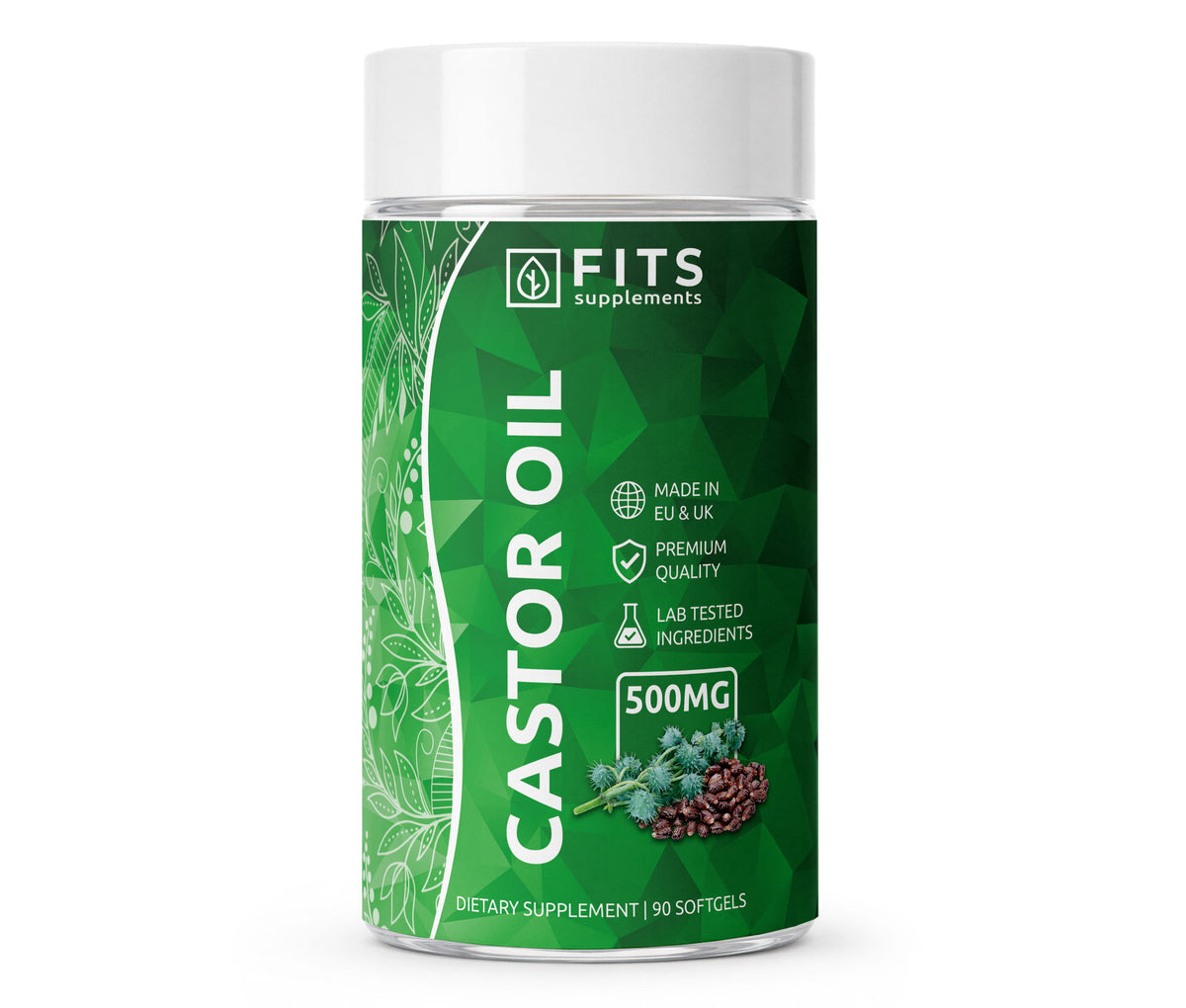 Ricínový olej 500mg 90 mäkkých kapsúl