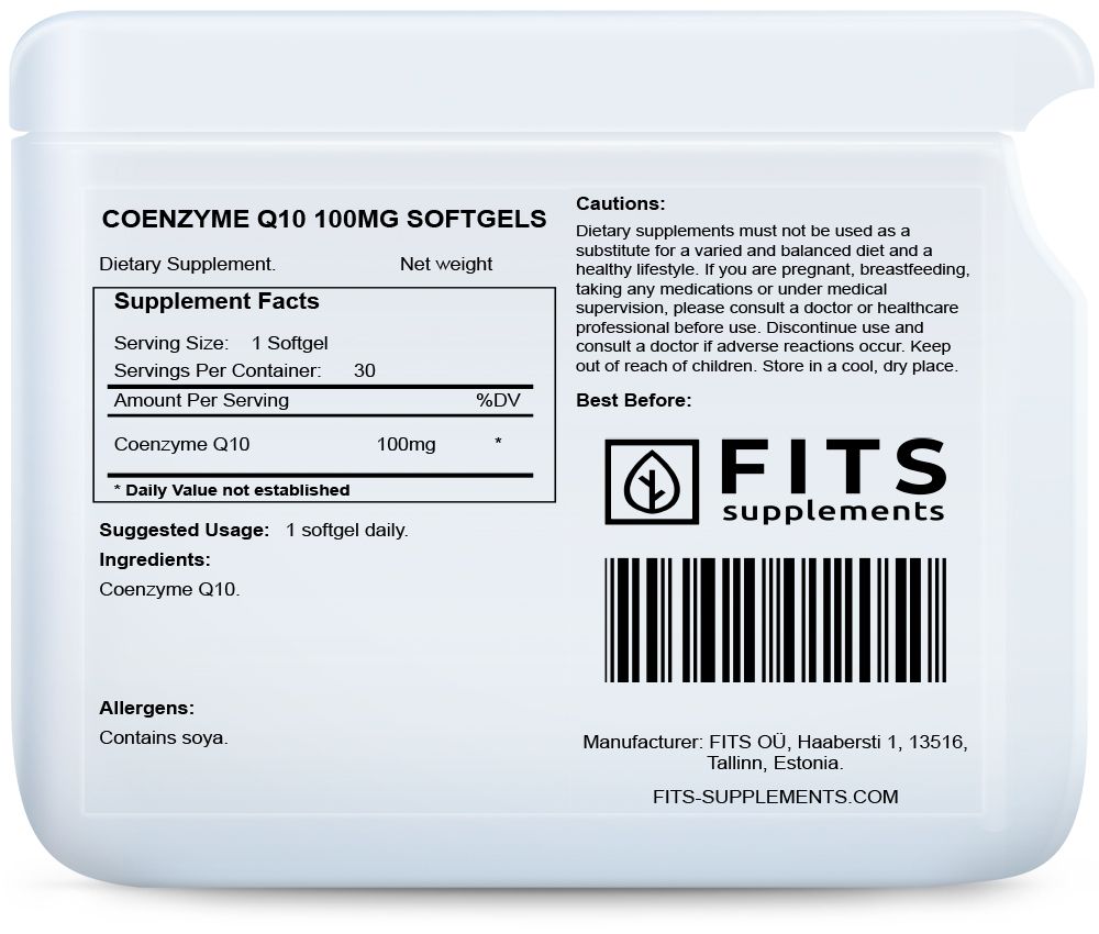 Koenzým Q10 100mg 30 mäkkých kapsúl