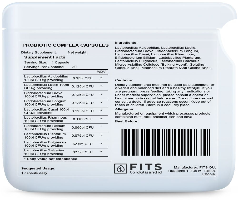 FITS Probiotic Complex 30 capsules