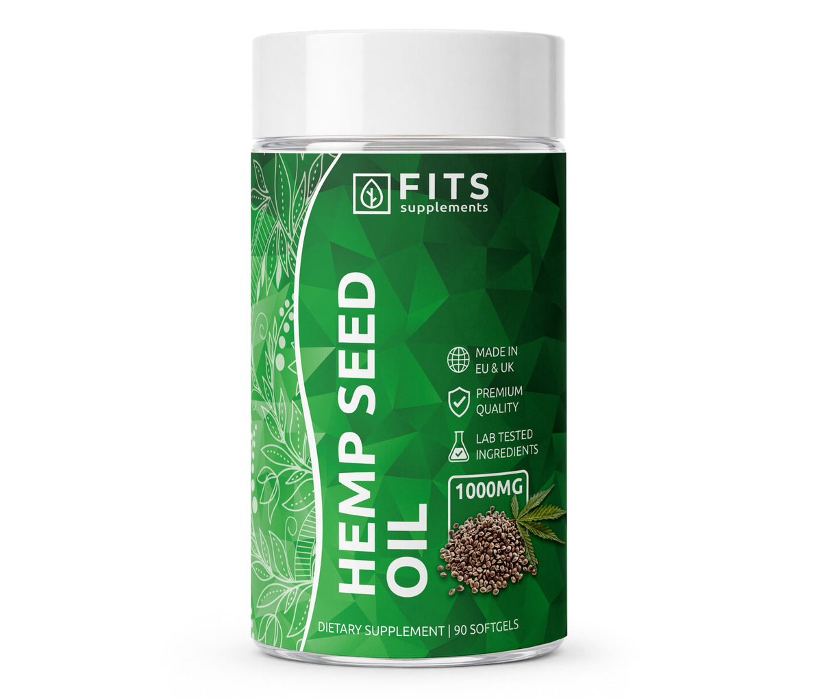 Konopný olej zo semien 1000mg 90 kapsúl