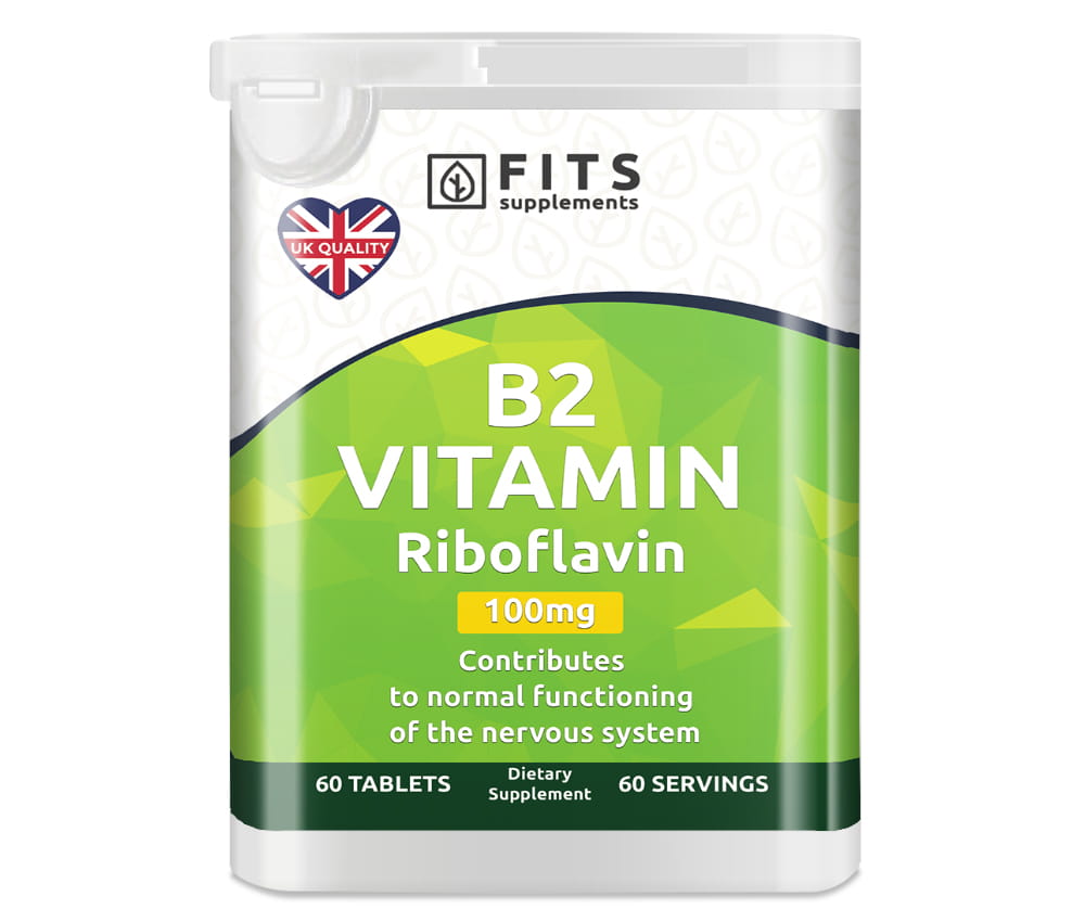 Vitamín B2 100mg (Riboflavín) 60 tabliet