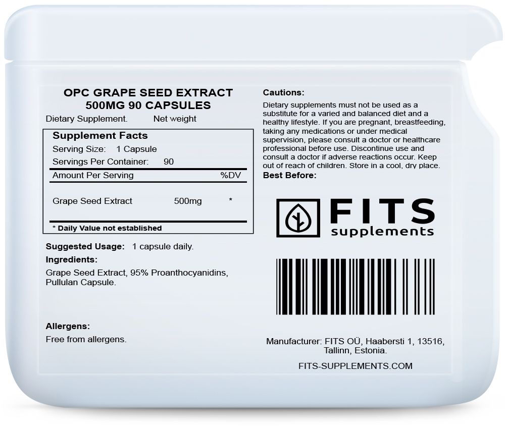 OPC extrakt z hroznových semien 500mg 90 kapsúl
