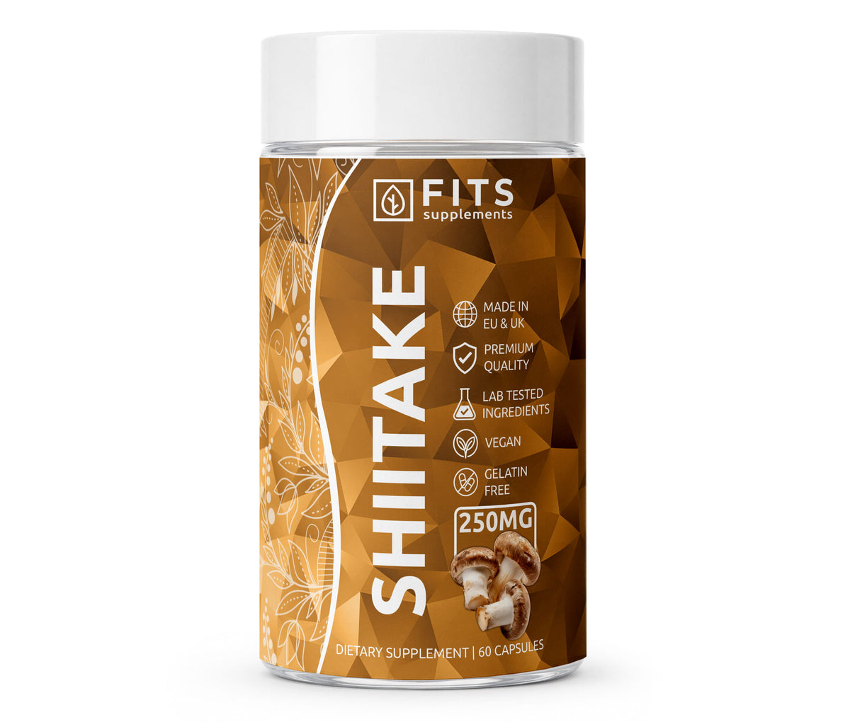 Organické Shiitake 250mg 60 kapslí