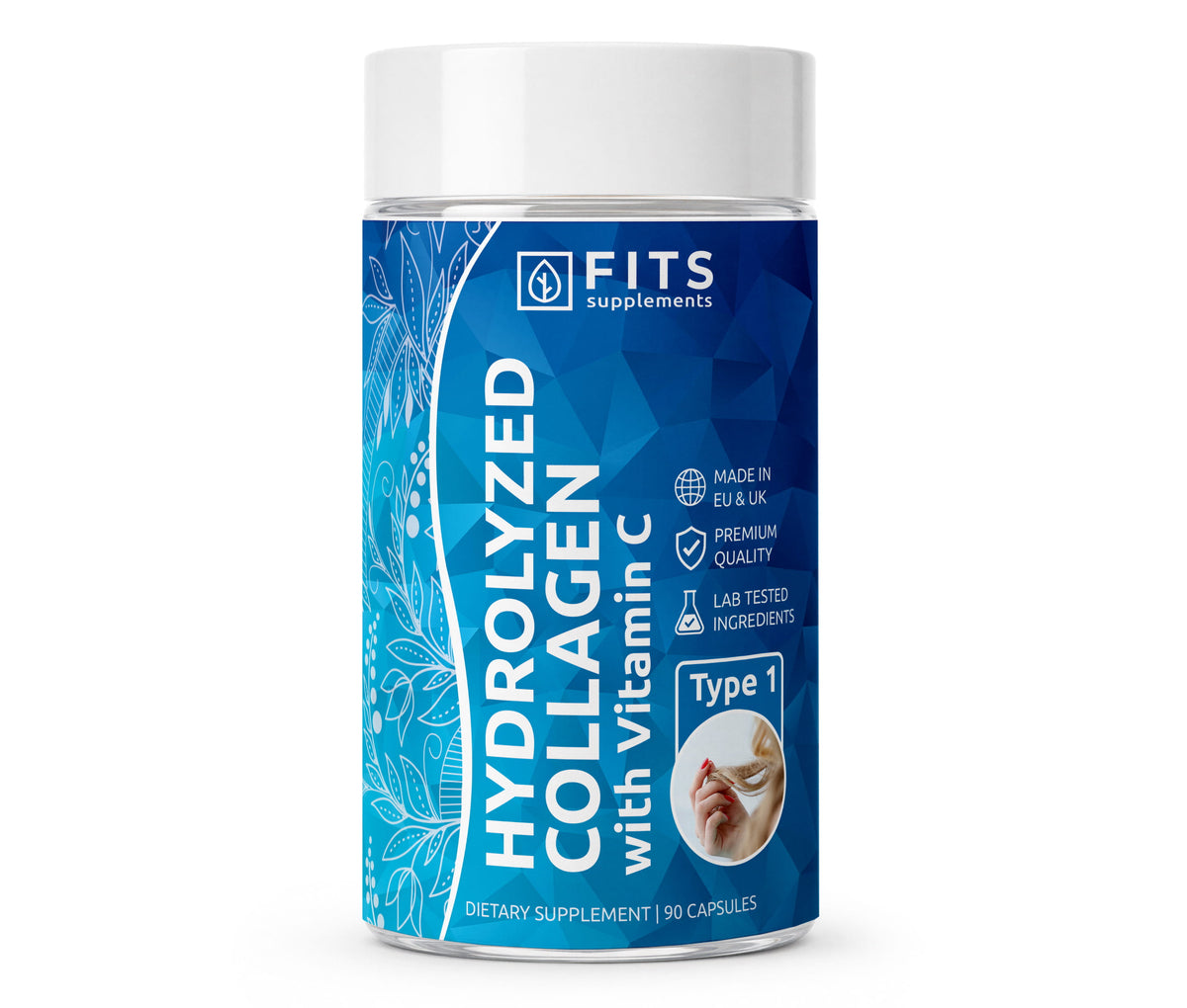 Hydrolyzed Collagen Type 1 with Vitamin C 90 capsules
