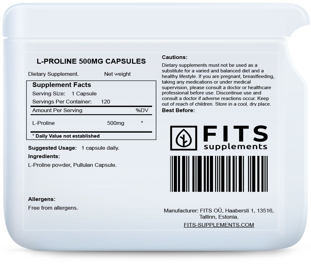 L-Prolín 500mg 120 kapsúl