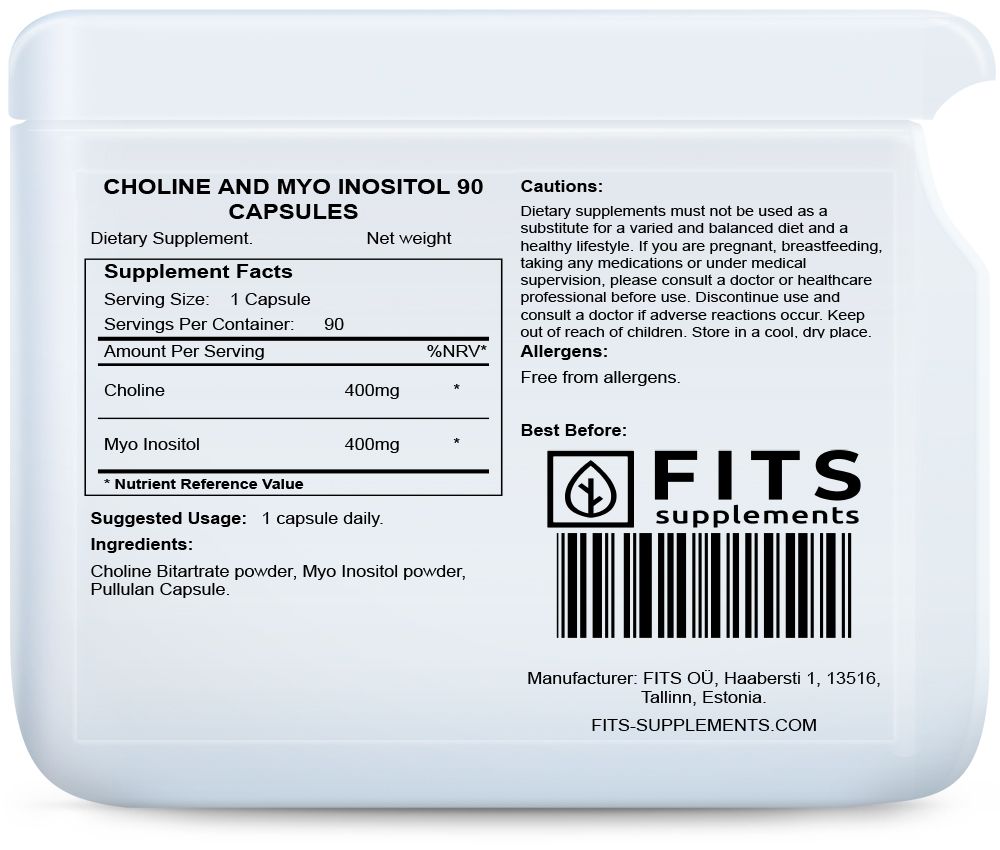 Cholín a Myo Inositol 90 kapsúl