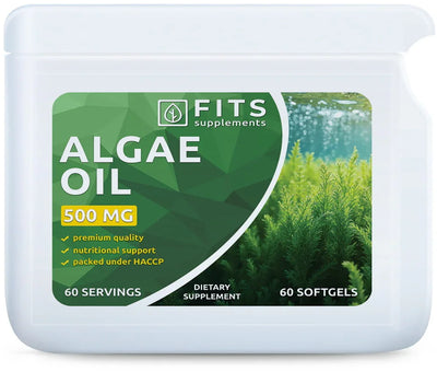 Algae Oil 500mg DHA 200mg 60 softgels