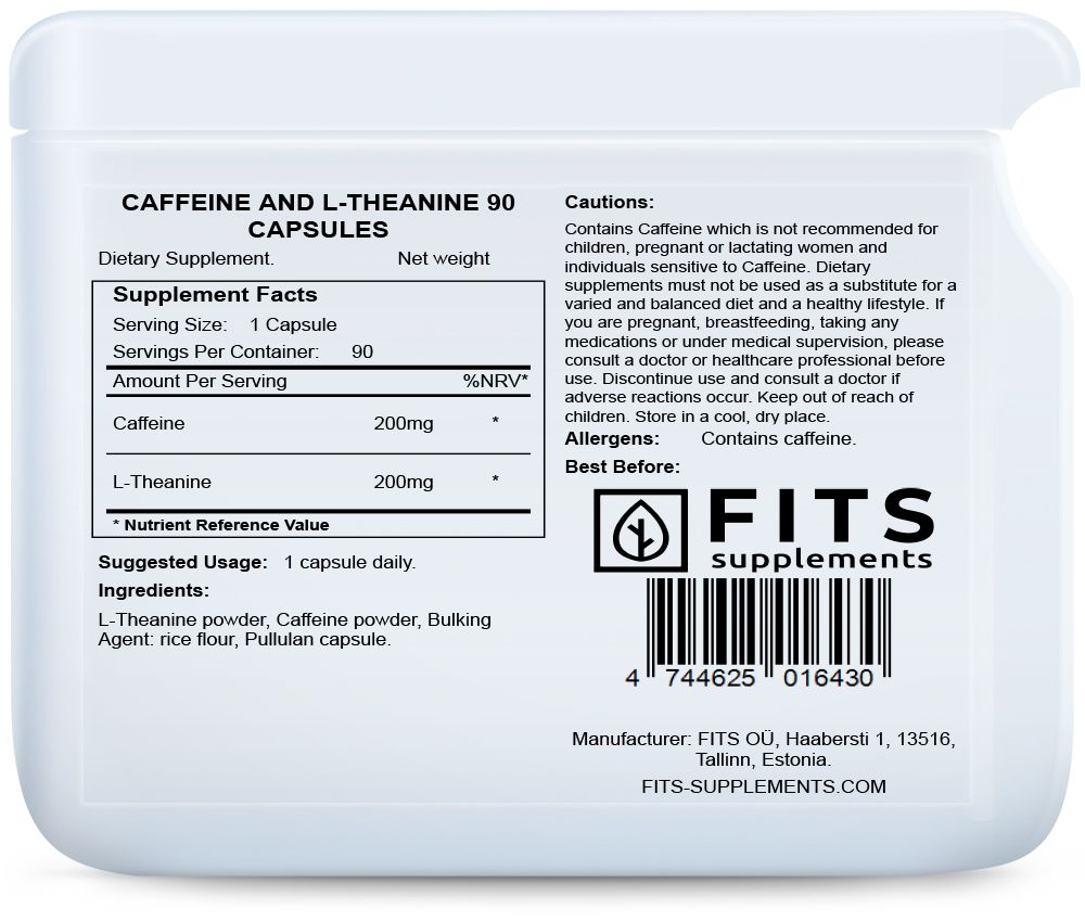 Kofeín a L-Theanín 90 kapsúl